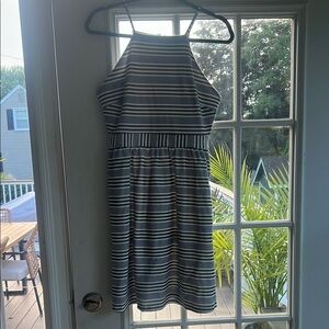 Banana Republic Black and White Halter Sundress